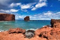 Kaheliki`s leap on the south coast of Lanai.