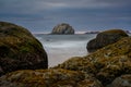 Dramatic Coastal Image Of Face Rock In Bandon Oregon