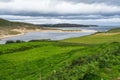 Dramatic coastal landscape in Scotland north coast between the towns of Durness and Thurso