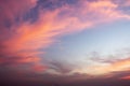 Dramatic color of Sky and twilight cloud background.