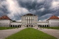 Dramatic Contrast Architectural Exterior Nymphenburg Castle Munich Germany