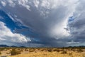 Cumulonimbus cloud from a thundershower in the Arizona desert