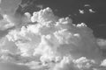 Dramatic cumulonimbus cloud in sky. Natural abstract background Royalty Free Stock Photo