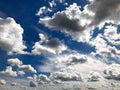 Dramatic cumulonimbus cloud after summer storm