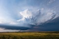 Dramatic cumulonimbus clouds from a supercell storm