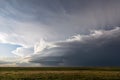 Dramatic cumulonimbus clouds from a supercell thunderstorm in the Texas Panhandle Royalty Free Stock Photo