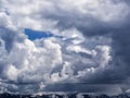 Dramatic cumulus clouds Royalty Free Stock Photo