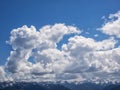 Dramatic cumulus clouds Royalty Free Stock Photo