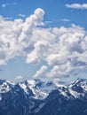 Dramatic cumulus clouds Royalty Free Stock Photo