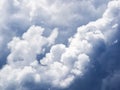 Dramatic cumulus clouds Royalty Free Stock Photo