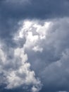 Dramatic cumulus clouds Royalty Free Stock Photo