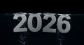 Future year 2026 emerging from the abyss Royalty Free Stock Photo