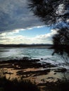 Dramatic Clouds Over The Eurobodalla Coast Royalty Free Stock Photo