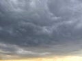 Dramatic dark sky and cloudy View and strong wind Royalty Free Stock Photo