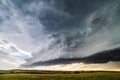 Derecho storm clouds and severe weather