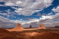 Dramatic desert landscape in Monument Valley, Arizona