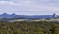 Dramatic Devils Tower National Monument, Wyoming. USA Royalty Free Stock Photo