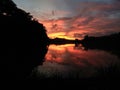 Dramatic dusk shot by smartphone near Blitar, Indonesia.