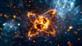 Dynamic Visualization of Nuclear Fission Reaction with Intense Energy Release