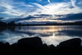 A Dramatic Early Morning Sunrise On The Lake