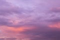 Dramatic epic sunrise, sunset pink violet blue sky with storm clouds abstract background texture Royalty Free Stock Photo