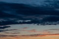 Dramatic evening cloudscape Royalty Free Stock Photo
