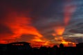 Dramatic evening cloudscape