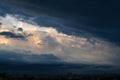 Dramatic Evening Cloudscape Royalty Free Stock Photo