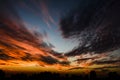 Dramatic evening sky - clouds