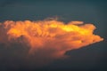 Dramatic evening sky and clouds at sunset Royalty Free Stock Photo