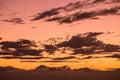 Dramatic evening sky with clouds Royalty Free Stock Photo