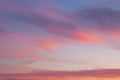 Dramatic sky with colorful clouds at sunset Royalty Free Stock Photo