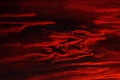 Dramatic fiery storm sky Royalty Free Stock Photo