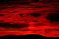 Dramatic fiery storm sky Royalty Free Stock Photo