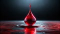 Dramatic Forensic Blood Spatter A CloseUp Examination of a Rapid Bloodstain Pattern in LowLight Conditions