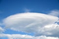 Dramatic formation of lenticular cloud