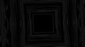 Dark abstract tunnel illusion created with repeating square frames forming deep geometric perspective Royalty Free Stock Photo