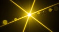 Dramatic golden starburst light effect background Royalty Free Stock Photo