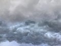 Grey sky before storm and raining Royalty Free Stock Photo