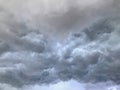 Grey sky before storm and raining Royalty Free Stock Photo