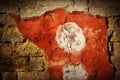 Dramatic grunge brick wall with red old stucco,creative background