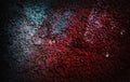 Dramatic grunge red colored old stucco wall - grunge background Royalty Free Stock Photo