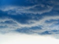 Dramatic high altitude clouds background Royalty Free Stock Photo