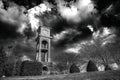 Dramatic Homeplace Clock Tower Royalty Free Stock Photo