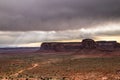 dramatic and iconic western landscape in Monument Valley Royalty Free Stock Photo