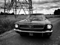 Dramatic imaage of 66 Mustang
