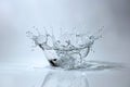 The dramatic impact of a water splash, frozen in time through high-speed photography, Generated AI