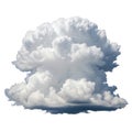 A dramatic and imposing cumulonimbus cloud formation against a clear sky Royalty Free Stock Photo