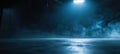The dramatic interplay of light and smoke in a mysterious space. AI generated image Royalty Free Stock Photo