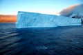 Dramatic landscape in antarctica, with huge iceberg Royalty Free Stock Photo